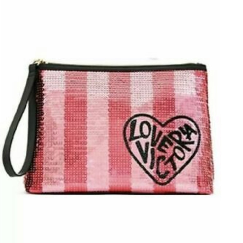 Victoria’s Secret “Love Victoria” Sequin Cosmetic Bag